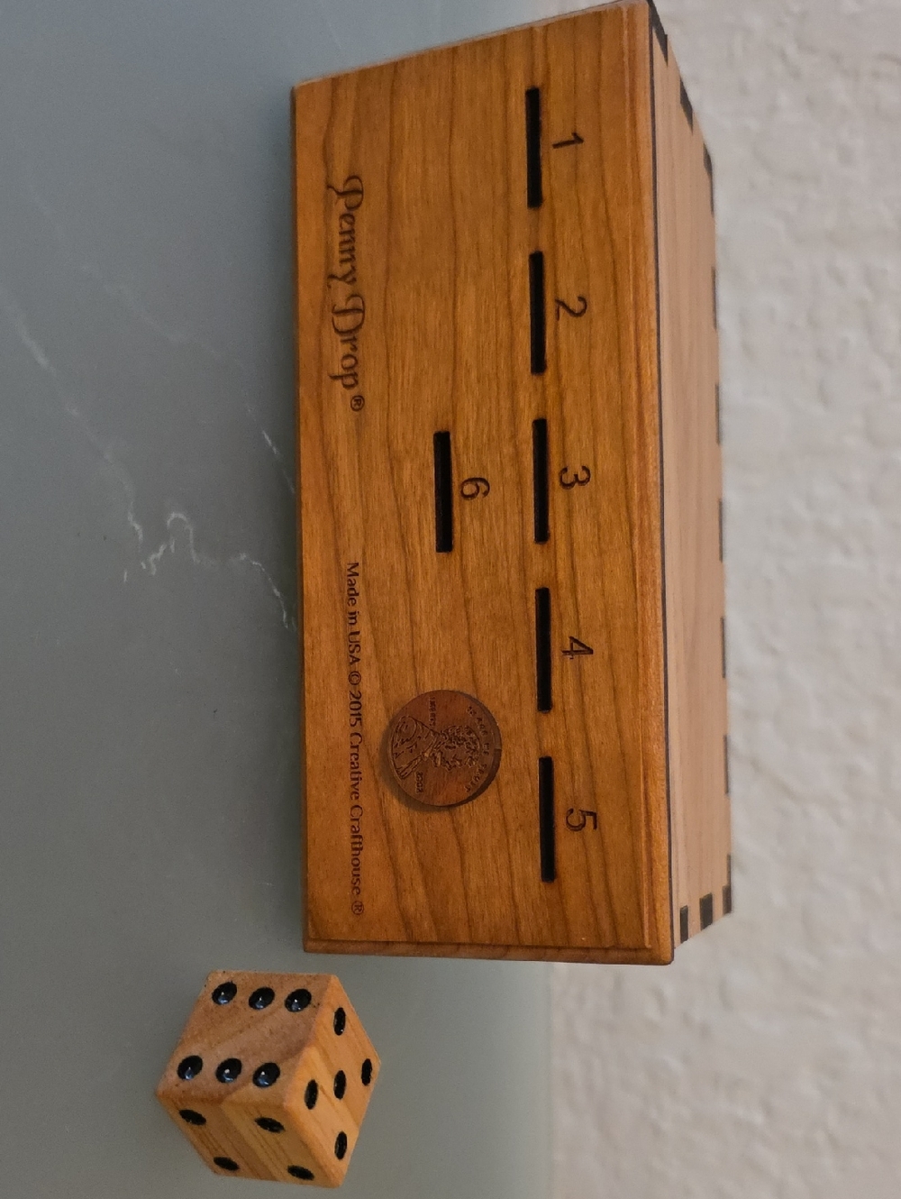 Penny Drop Wooden Game Set - Natural Wood